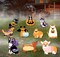 Big Dot of Happiness Halloween Pets - Lawn Decorations - Outdoor Cats and Dogs Party Yard Decorations - 10 Piece